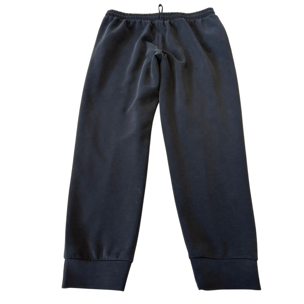 Member's Mark Women Sandwash Jogger Pants Black Relaxed Fit Moisture Wicking L